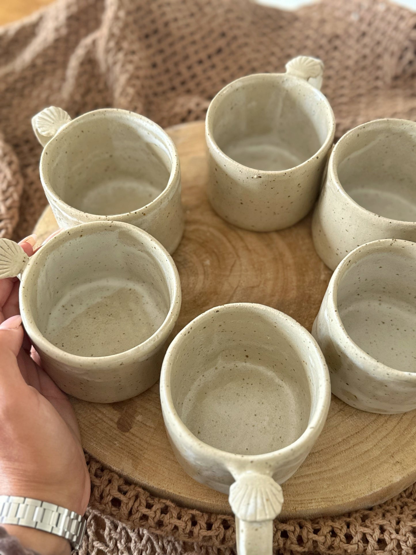 Tasse coquillage sable