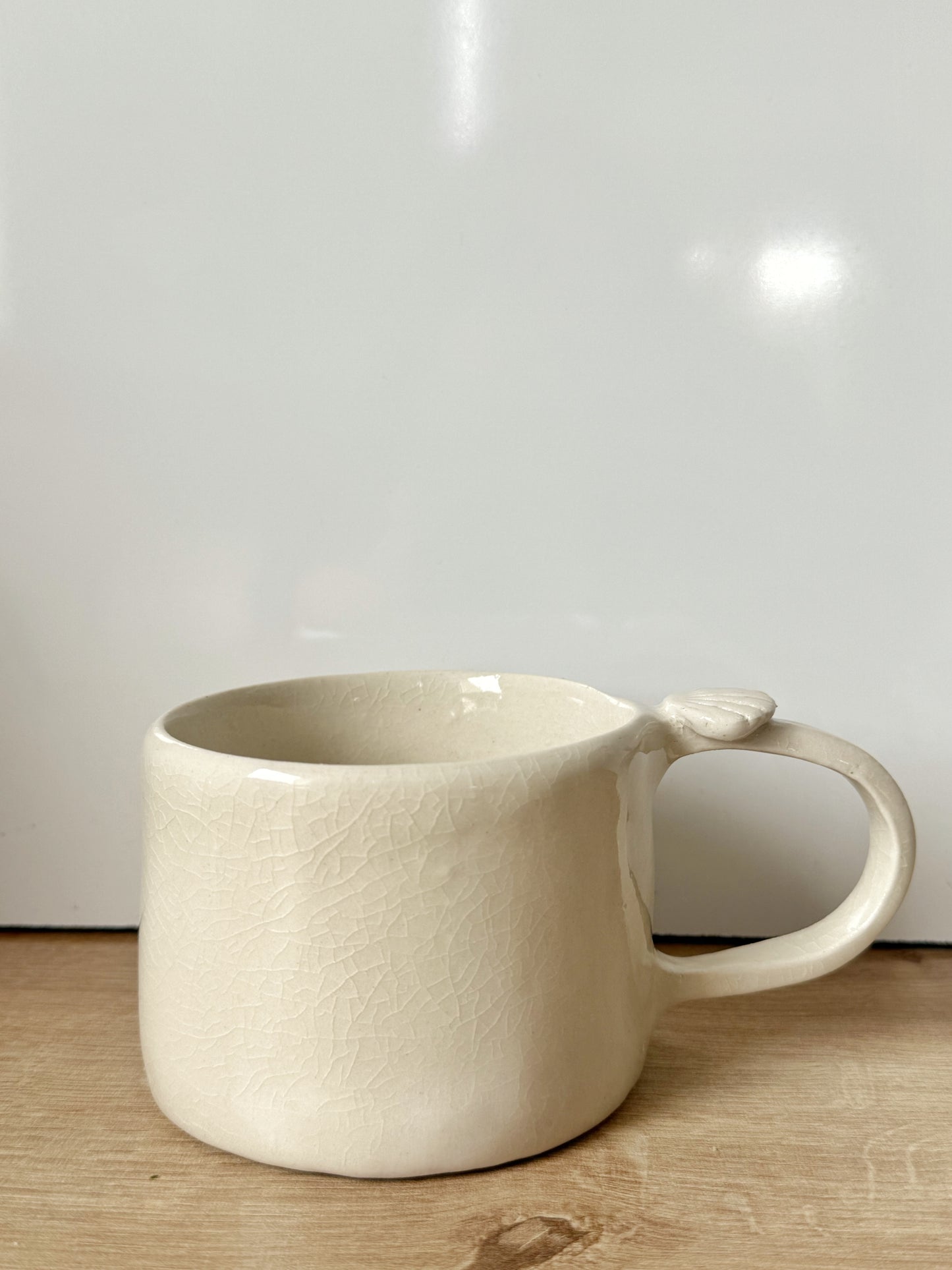 Tasse coquillage blanche