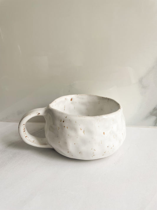 Tasse à thé grès blanc