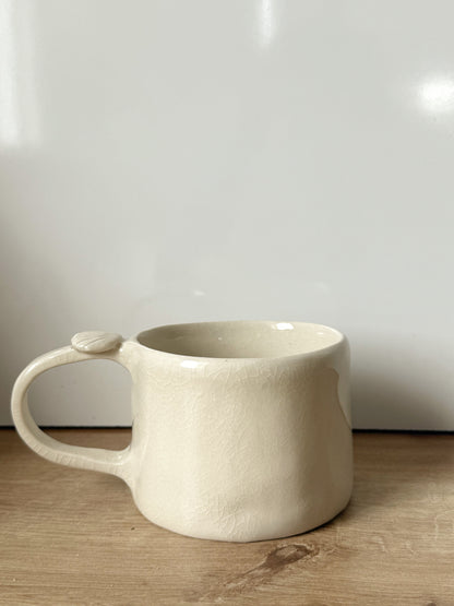 Tasse coquillage blanche