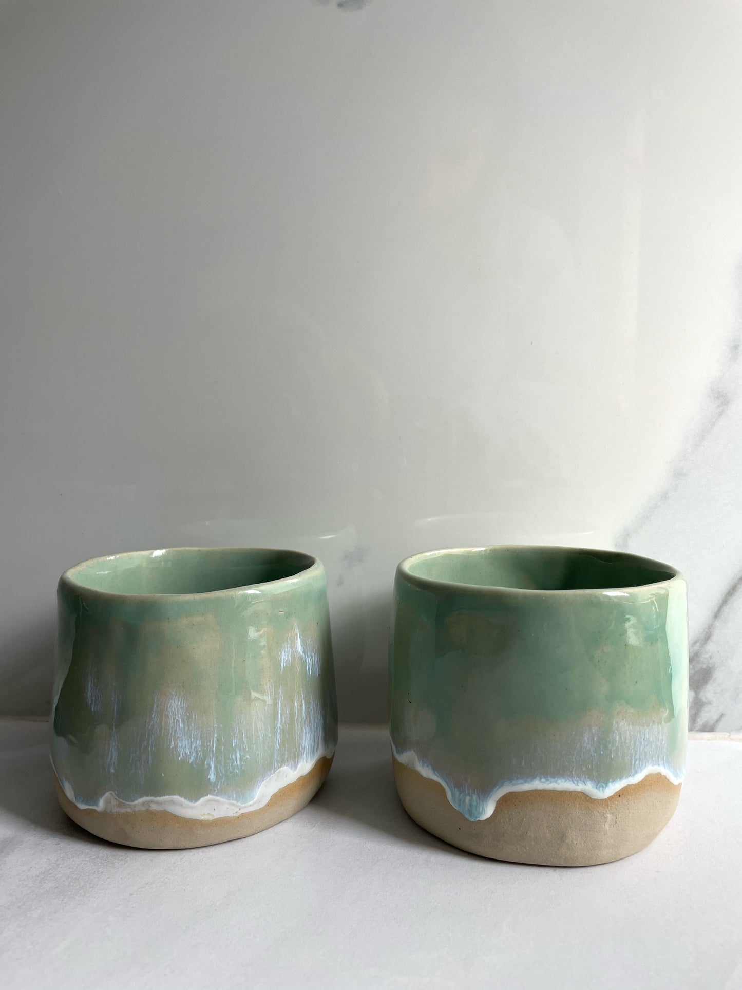 Tasse écume verte